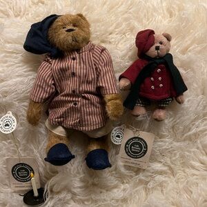 Pair of Boyds Bears. Ebenezer S and Tiny T Jodi Bears